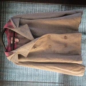 OP vintage hooded button dress jacket size XL